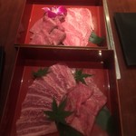 焼肉門門 - かつべ牛の4点盛り