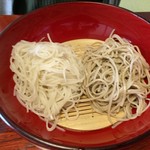 きさく - 「二色合盛」で「更科」と「ひきくるみ」