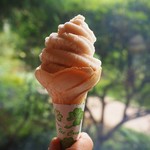 森のレストラン - 白桃のソフトクリーム