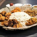 ネパール民族料理 アーガン - ネワリボジセット　タパリ部分あっぷ