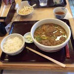 つきろう - かけカレーうどんと白ごはんセット