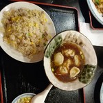 Ranran - 炒飯と水餃子 201608