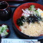 冷やしたぬきうどん（600円）