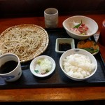 川越蔵塚 昌平 - せいろ￥700と御飯セット￥300。（税抜き）