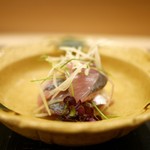 麻布十番 ふくだ - 向付　鯵の造里