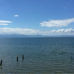 ラーメンにっこう - 天気最高の琵琶湖！気持ちいい〜。