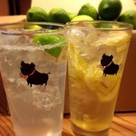 坐もつ焼き いしん - 国産檸檬酎ハイ