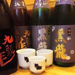 We have a variety of authentic shochu and sake.