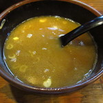麺屋いちびり - 〆のスープ割