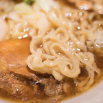 國分ラーメン食堂 - 2016.8 中華そばは太縮れ麺160g