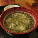 鎌倉 花ごころ - あおさのみそ汁アップ