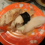 廻る富山湾 すし玉 - アナゴ３種盛り