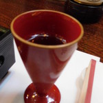 貴船荘 - 小吸物　ブルーベリー黒酢