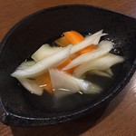小料理 代志の - セロリの水キムチ（涙）