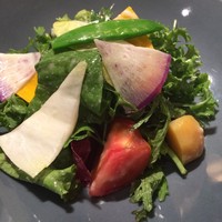 神戸牛炉釜炭焼ステーキ IDEA 銀座 - 季節の野菜サラダ
