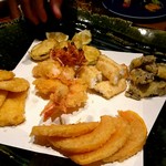 柳町 一刻堂 - お好み天ぷら盛り合わせ四人前