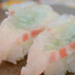 寿司めいじん - 真鯛200円。
