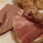 順 - 【H28.8.24】豚のハムに茗荷谷のマスタード。スモークレバ刺し。