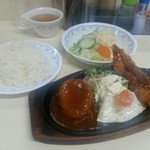 キッチン岡田 - 本日ランチ、ご飯大盛り