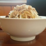 つけ麺 心心 - 男気中華肉盛り並950円ニンニク抜き／平成28年8月