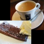 ディチョット - Bランチ：デザート（ガトーショコラ＆アイス？）、コーヒー