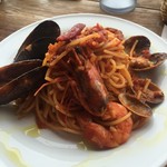 ナカムラパスタ - アラビアータ（トマト）。塩味のアラビア―タもあり。