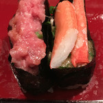 寿司栄 - ネギトロとカニ&カニ味噌