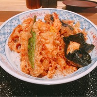 一心 金子 - 名残り鱧と夏鰈にとろろの天丼