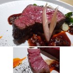 TTOAHISU - ＊とても柔らかくお肉の旨みを感じる品で、とても美味しい。
      ソースも赤ワインベースですけれど、茗荷が入ることで和のテイストを感じ、いい味わいです。