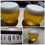TTOAHISU - ◆暑い日ですのでまずは「ビール(700円）」を。
      可愛いグラスですので、最初に頂くには丁度いい量かと。