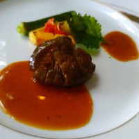 現代仏蘭西料理 朔詩舎 - [料理] ニュージーランド産 牛フィレステーキ プレート全景♪ｗ