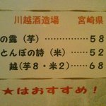 炭火串焼誂 - 焼酎すごい１