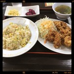 チャーミングチャーハン - 唐あげ定食800円チャーハン変更 100円