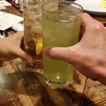 串若丸 - ハイボール、緑茶ハイで先ずは乾杯❢各@450