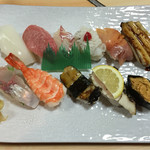 ふじ一 - 2015.9.12  上にぎり〜どれも新鮮‼️これだけでも十分なくらいです*\(^o^)/*