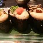 かきと旬鮮料理とおそば 開 - 牡蠣鮨