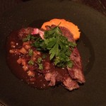 フォーチュンガーデンキョウト - イベリコプルーマ 牛蒡とシェリービネガーソース