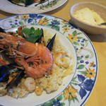 KENの厨房 - シーフードのミラノ風リゾット