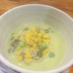 潟潟ヤ - (2016.8) 徳島岩牡蠣入り翡翠枝豆スープ麺