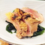 潟潟ヤ - (2016.8) 霧島・鶏のたたき、醤油酢漬け