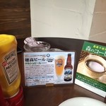 CAFE.ALPS - 珈琲、ビールのメニュー