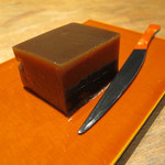 割烹　川上 - 黒砂糖の水羊羹