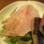 割烹　川上 - お造り　厚岸産の秋刀魚と北陸ののどくろ