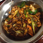 中華美食府 - 干鍋鶏（１，０８０円）２０１６年８月