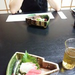 割烹 ふじむら - 鯛と鮪の刺身