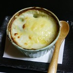 絹かわ茄子のグラタン