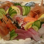 鉄板居酒屋OHANA - ある日のお刺身盛合せ♪♪