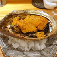 東京肉しゃぶ家 - アワビウニ焼き