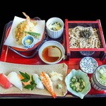 和食麺処 サガミ - 寿司天ざる御膳