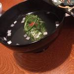 料理ふじ味 - 鱧の椀盛（2016.08.15.)